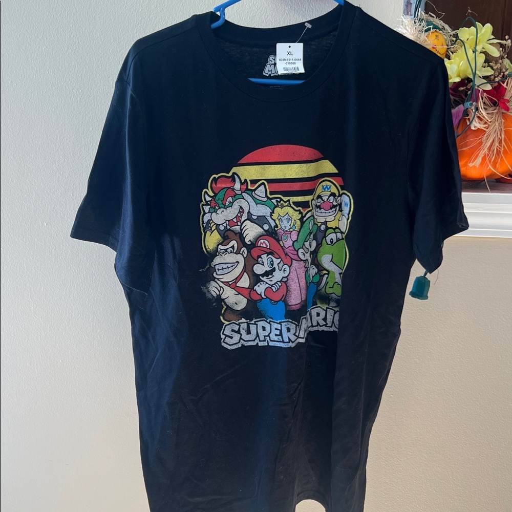 Super Mario  Multicolor Graphic Tee for Men